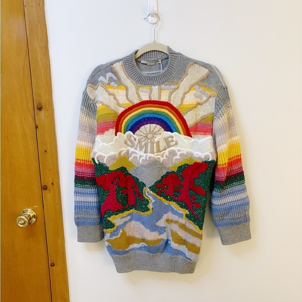 New STELLA MCCARTNEY Festive Smile Knit Sweater - Picture 4 of 8